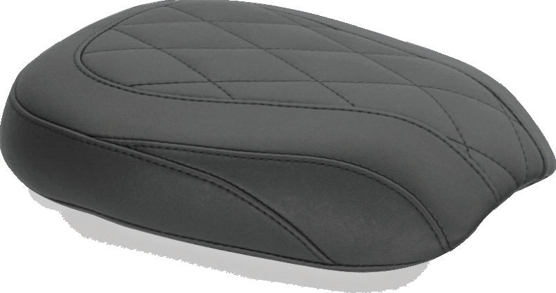 Mustang 11-13 Harley Blackline, 12-17 Slim/Slim S Wide Tripper Passenger Seat Diamond Stitch - Blac