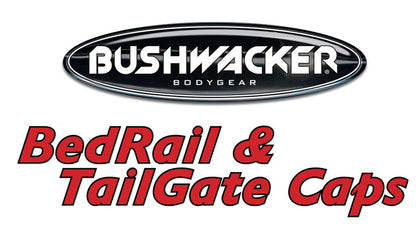 Bushwacker 07-13 GMC Sierra 1500 Fleetside Bed Rail Caps 97.6in Bed - Black