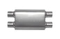 Gibson CFT Superflow Dual/Dual Oval Muffler - 4x9x13in/2.25in Inlet/2.25in Outlet - Stainless