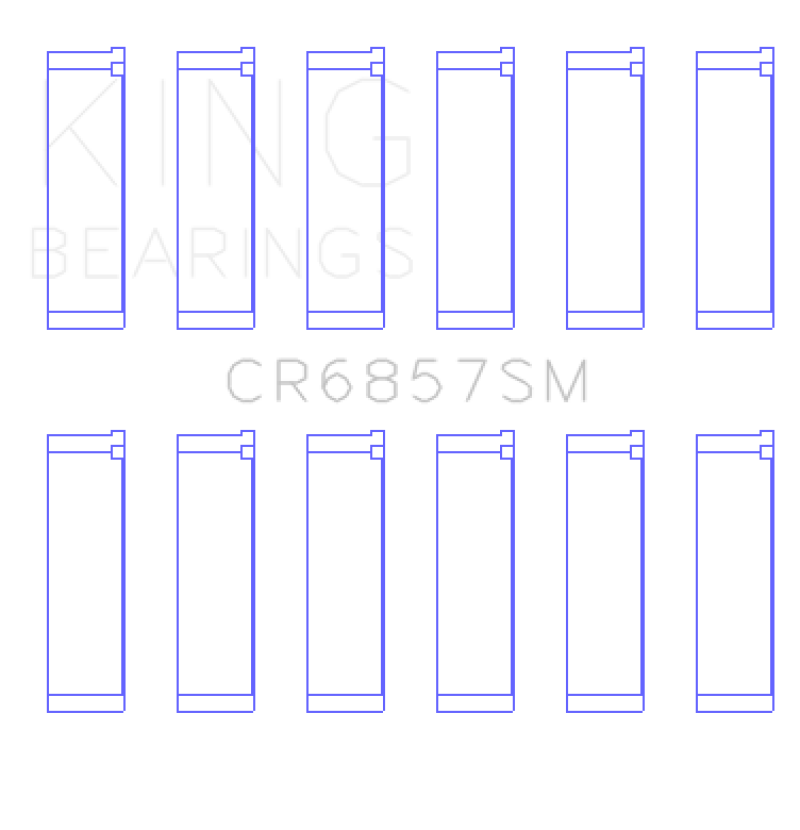 King Chrysler Pentastar 3.6L ERB V6 (Size STD) Connecting Rod Bearing Set