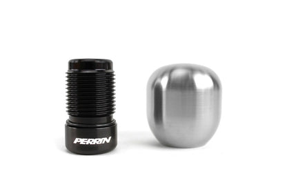 Perrin 2022 BRZ/GR86 Manual Brushed Barrel 1.85in Stainless Steel Shift Knob