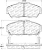 StopTech Street Touring 93-95 Honda Civic Coupe Front Brake Pads