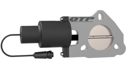 QTP 2.25in Bolt-On QTEC Electric Cutout Valve - Single