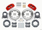 Wilwood Dynapro 6 Front Hat Kit 11.75in Rotor Red 66-75 Ford Bronco Dana 30/44 w/Lines