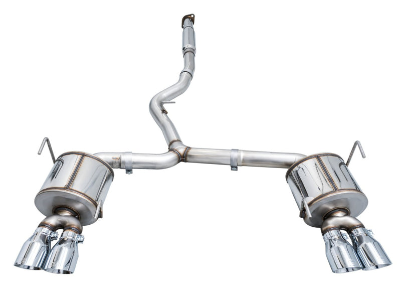 AWE Tuning 2022+ VB Subaru WRX Touring Edition Exhaust - Chrome Silver Tips