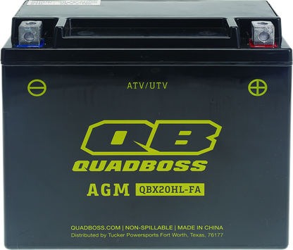 QuadBoss Maintenance-Free AGM Battery QBX20HL-FA