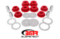 BMR 08-18 Dodge Challenger Rear Cradle Bushing Kit Polyurethane - Red