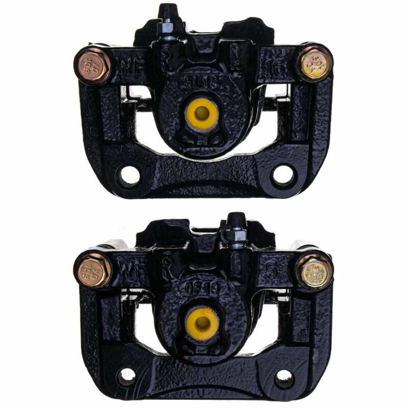 Power Stop 01-03 Acura CL Rear Black Caliper - Pair w/Bracket