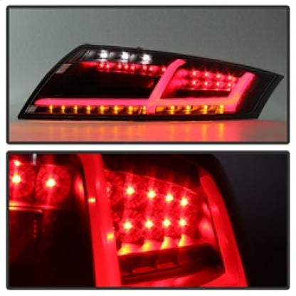 Spyder Audi TT 07-12 LED Tail Lights Black ALT-YD-ATT07-LED-BK