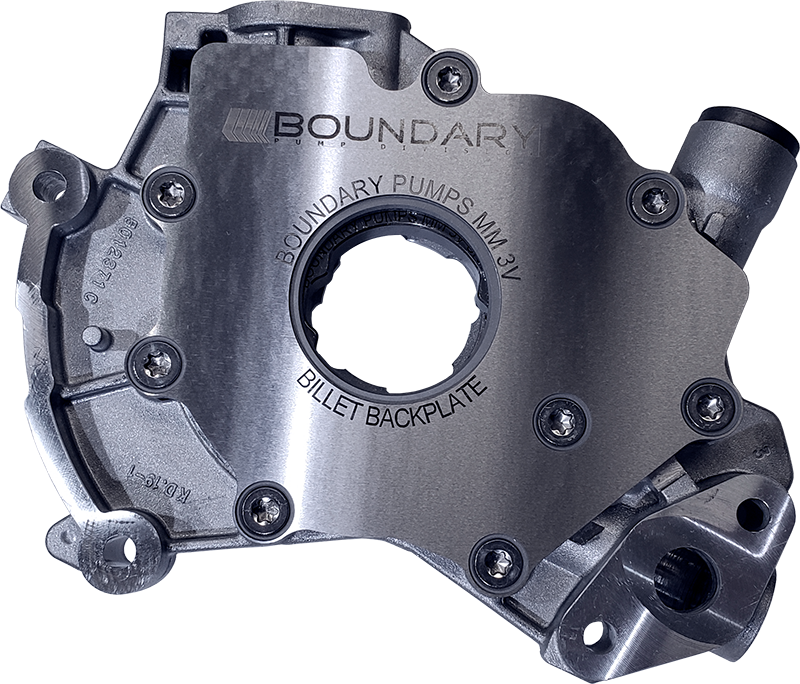 Boundary 99-15 Ford Modular Motor (All Types) V8 Oil Pump Assembly w/Billet Back Plate