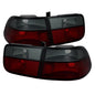 Spyder Honda Civic 96-00 2Dr Crystal Tail Lights Red Smoke ALT-YD-HC96-2D-CRY-RS