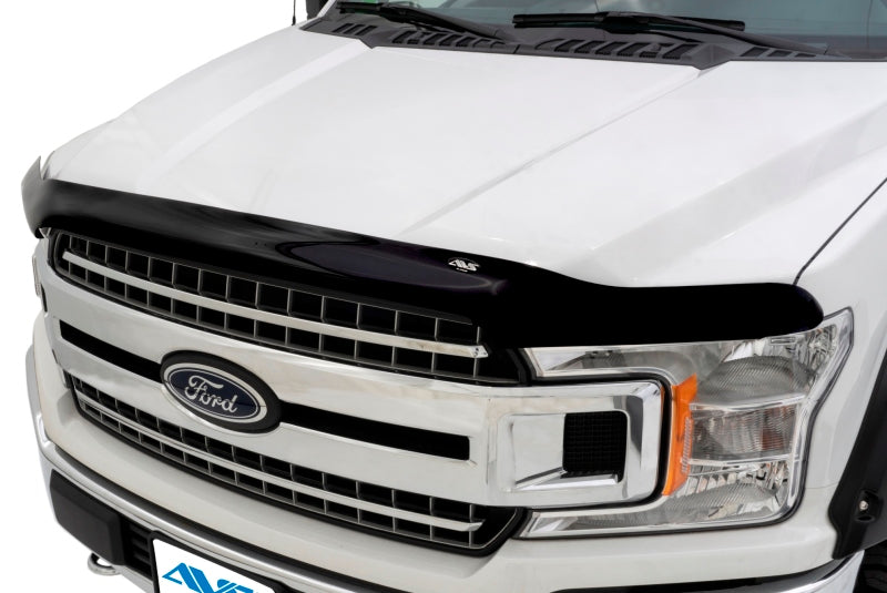 AVS 87-91 Ford Pickup High Profile Bugflector II Hood Shield - Smoke