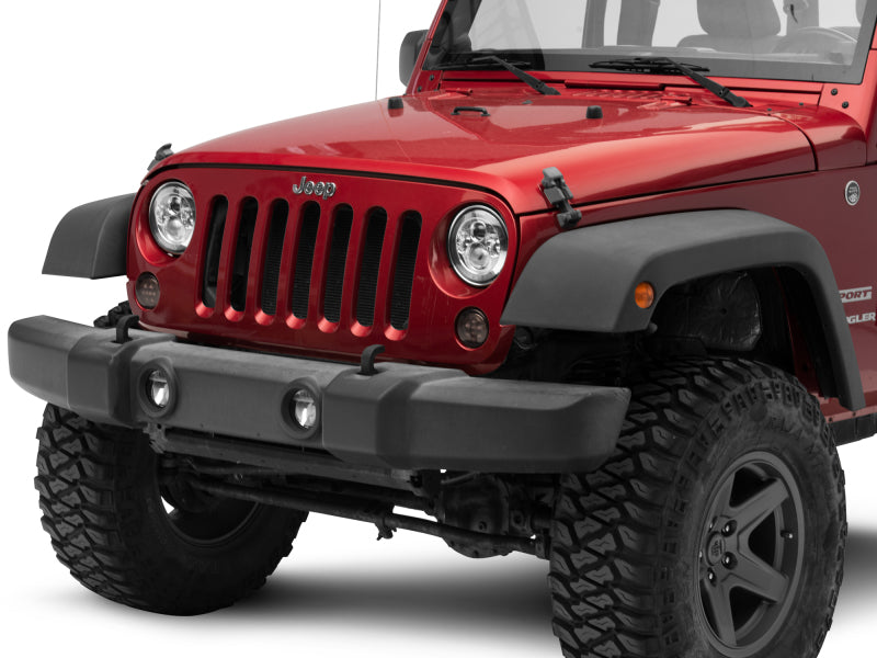 Raxiom 97-18 Jeep Wrangler TJ/JK Axial Series LED Daymaker Headlights- Chrome Housing (Clear Lens)