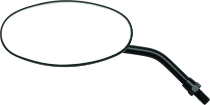 BikeMaster Adjustable Oval Mirror 10mm - Each - Black