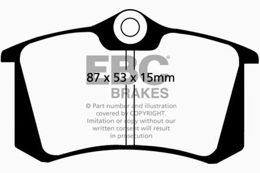 EBC 10-13 Audi A3 2.0 TD Ultimax2 Rear Brake Pads