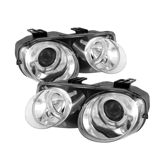 Spyder Acura Integra 98-01 Projector Headlights LED Halo -Chrome High H1 Low 9006 PRO-YD-AI98-HL-C