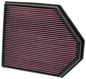 K&N Replacement Air Filter for 11-12 BMW X3 3.0L L6