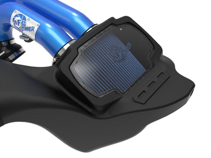 aFe 21-22 Ford F-150 Raptor V6-3.5L(tt) Momentum XP Cold Air Intake System - Blue w/ Pro 5R Filter