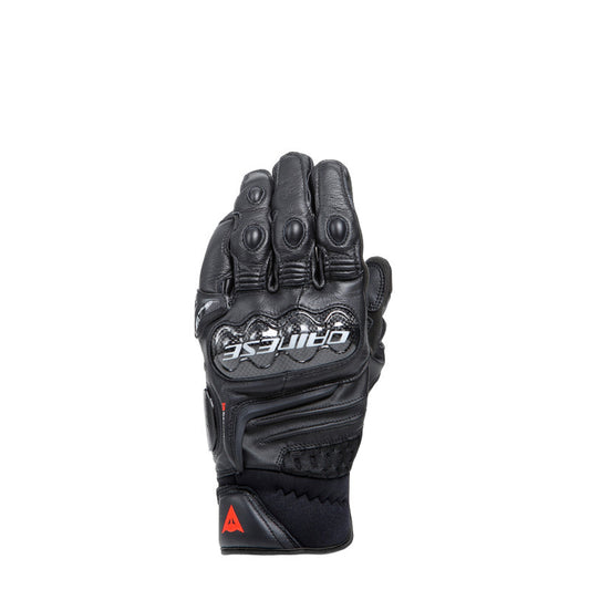 Dainese Carbon 4 Short Leather Gloves Black/Black - Large