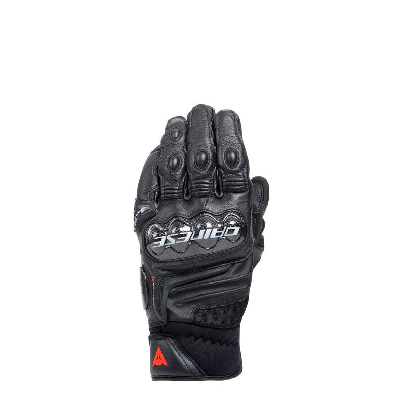 Dainese Carbon 4 Short Leather Gloves Black/Black - Medium