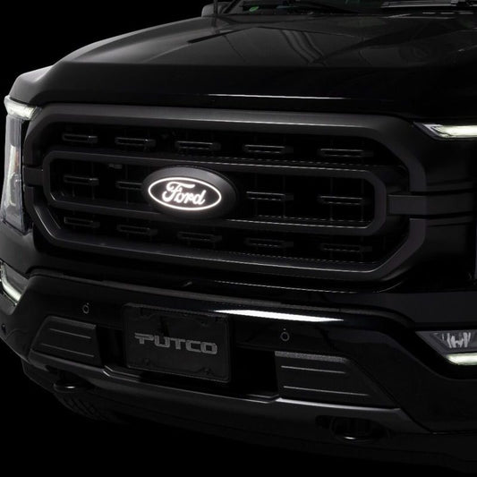 Putco 21-22 Ford F-150 Front Luminix Ford LED Emblem - w/ Camera CutOut