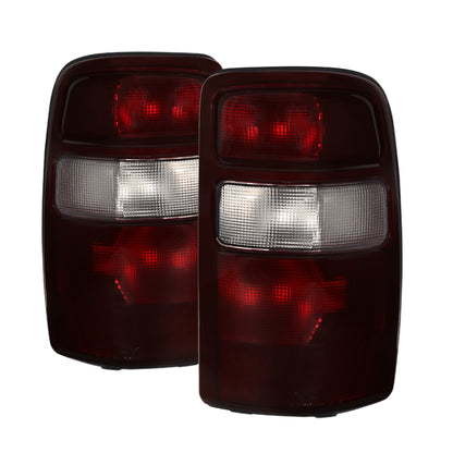 Xtune GMC Yukon 00-06 OEM Style Tail Lights w/ Black Rim Red Smoked ALT-JH-CSUB00-OE-RSM