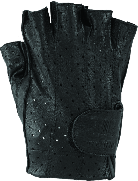 Kuryakyn Leather By River Road Tucson Shorty Gloves Black - Medium