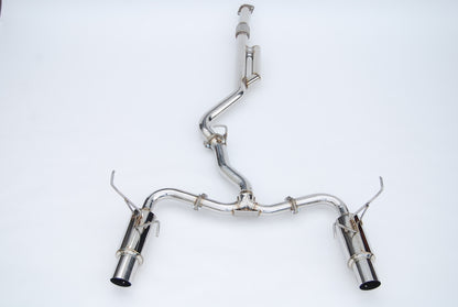 Invidia 2022+ Subaru WRX N1 Twin Outlet Single Layer SS Tip Cat-Back Exhaust