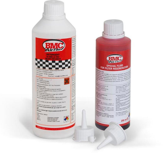 BMC Complete Filter Washing Kit - 500ml Detergent & 250ml Oil Bottle (Aerosol)