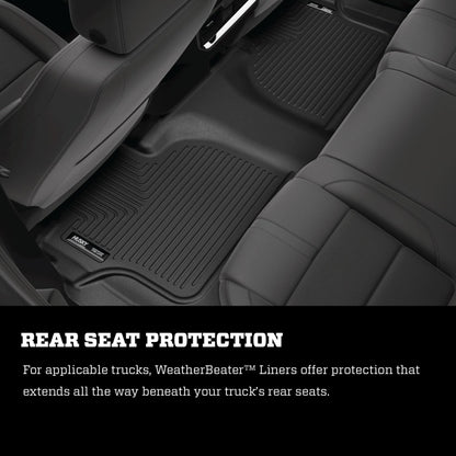 Husky Liners 2022 Hyundai Tucson Excl. Hybrid Weatherbeater Black Front & 2nd Seat Floor Liners