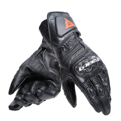 Dainese Carbon 4 Long Leather Gloves Black/Black/Black - Large