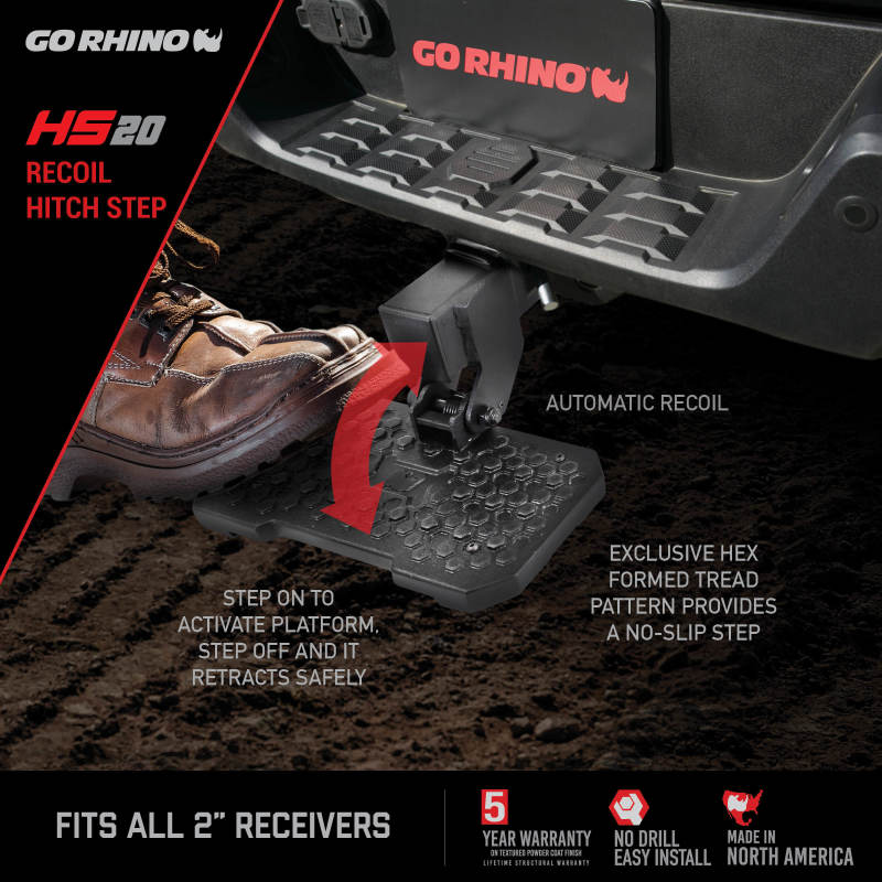 Go Rhino HS-20 Hitch Bumper Step