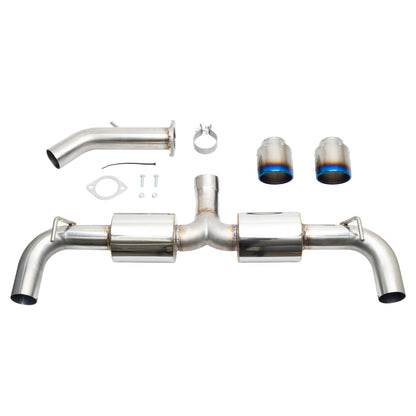 Injen 19-22 Hyundai Veloster N L4 2.0L Turbo Performance SS Axle Back Exhaust System - Burnt Ti Tips