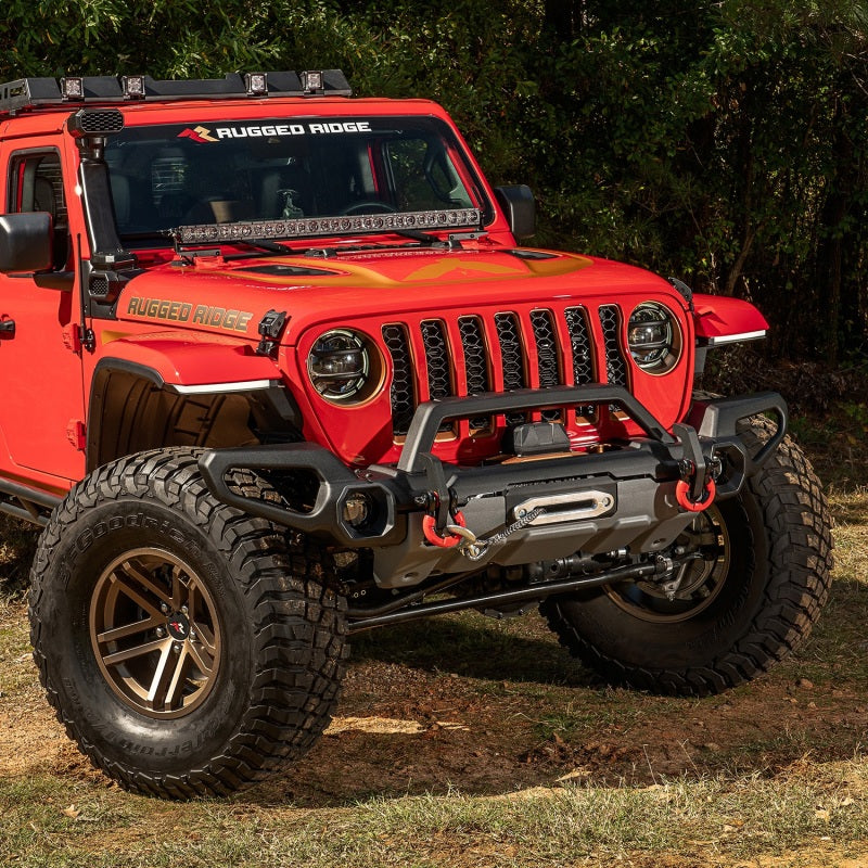 Rugged Ridge Venator Front Bumper W/Overrider & Winch Tray JL