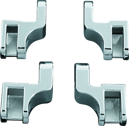 Kuryakyn Driver Floorboard Relocation Brackets For FLST Models Chrome