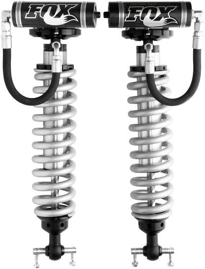 Fox 2007 Chevy 1500 4WD w/UCA 2.5 Factory Series 5.35in. R/R Coilover Shock Set - Black/Zinc