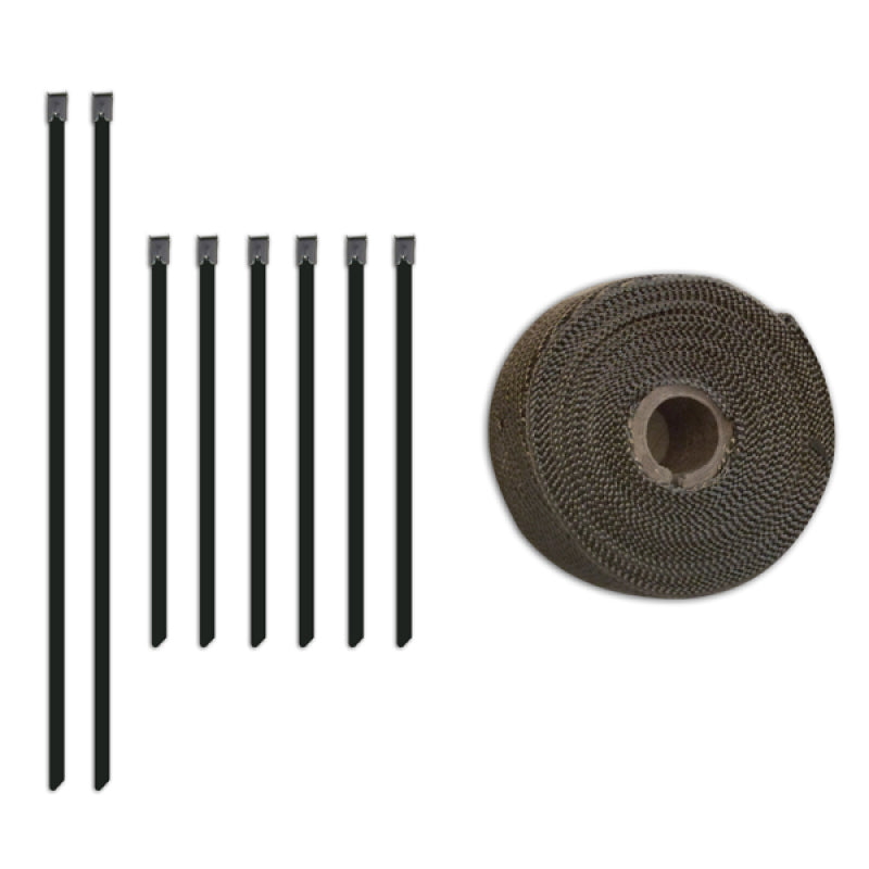 Mishimoto 2 inch x 35 feet Heat Wrap with Stainless Locking Tie Set