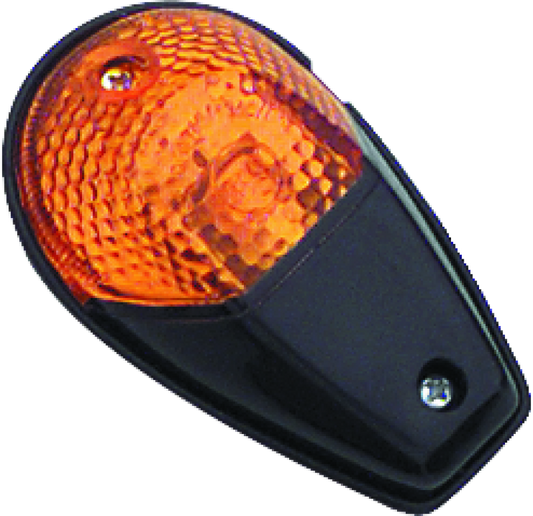 BikeMaster Universal Flush Mount Marker Light - Black/Amber