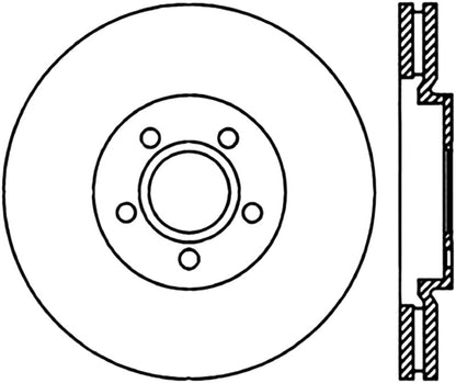 StopTech 03-09 Chrysler PTCruiser Tur / 03-05 Dodge Neon SRT-4 Front Right Slotted & Drilled Rotor