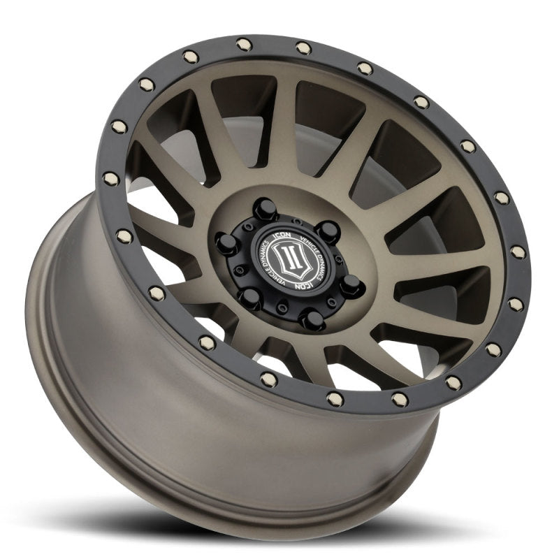 ICON Compression 17x8.5 6x5.5 0mm Offset 4.75in BS 106.1mm Bore Bronze Wheel