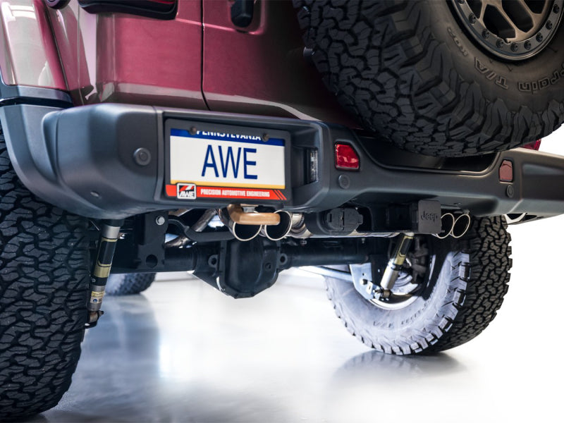 AWE 21+ Wrangler 392 Switchpath Cat-Back Exhaust- Quad BashGuards