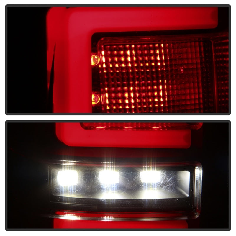 Spyder 16-17 Toyota Tacoma LED Tail Lights - Black Smoke (ALT-YD-TT16-LED-BSM)