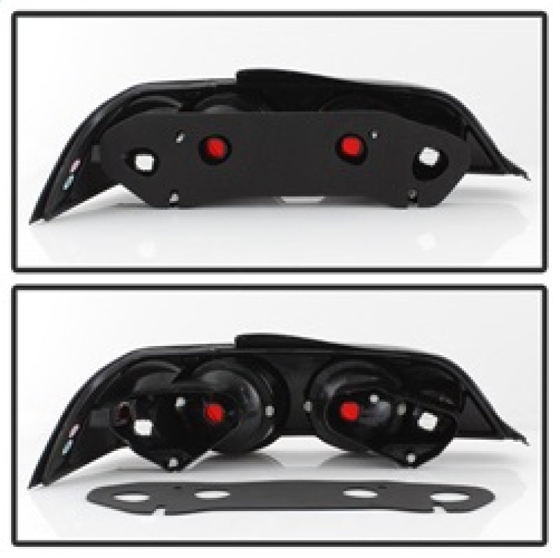 Spyder Acura RSX 02-04 Euro Style Tail Lights Black ALT-YD-ARSX02-BK