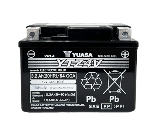 Yuasa YTZ4V Maintenance Free AGM 12 Volt Battery