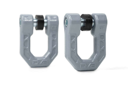 DV8 Offroad Elite Series D-Ring Shackles - Pair (Gray)