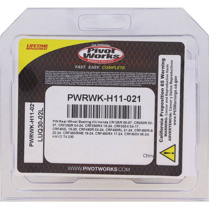 Pivot Works 00-07 Honda CR125R PW - Rear Wheel Bearing Kit