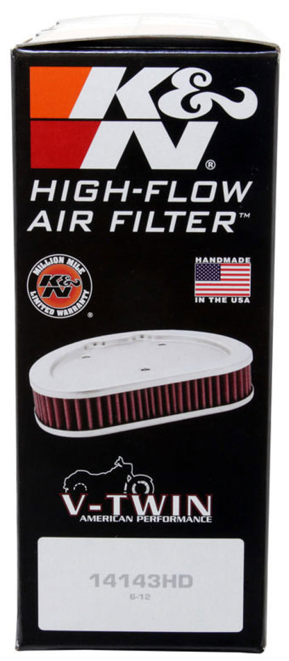 K&N Replacement Air Filter 1.625in H for Harley Davidson