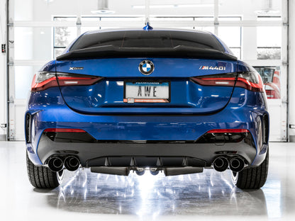 AWE Tuning 2019+ BMW M340i (G20) Track Edition Exhaust - Quad Diamond Black Tips