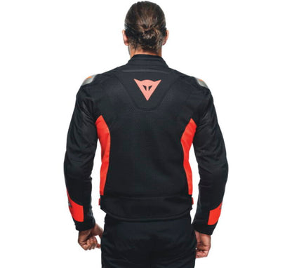 Dainese Energyca Air Tex Jacket Black/Fluorescent-Red Size - 56