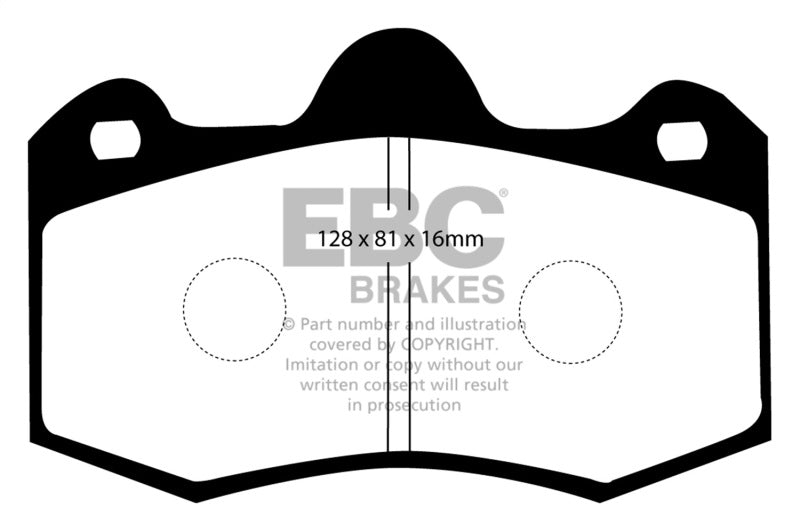 EBC 11+ Mclaren MP4-12C 3.8 Twin Turbo Bluestuff Rear Brake Pads